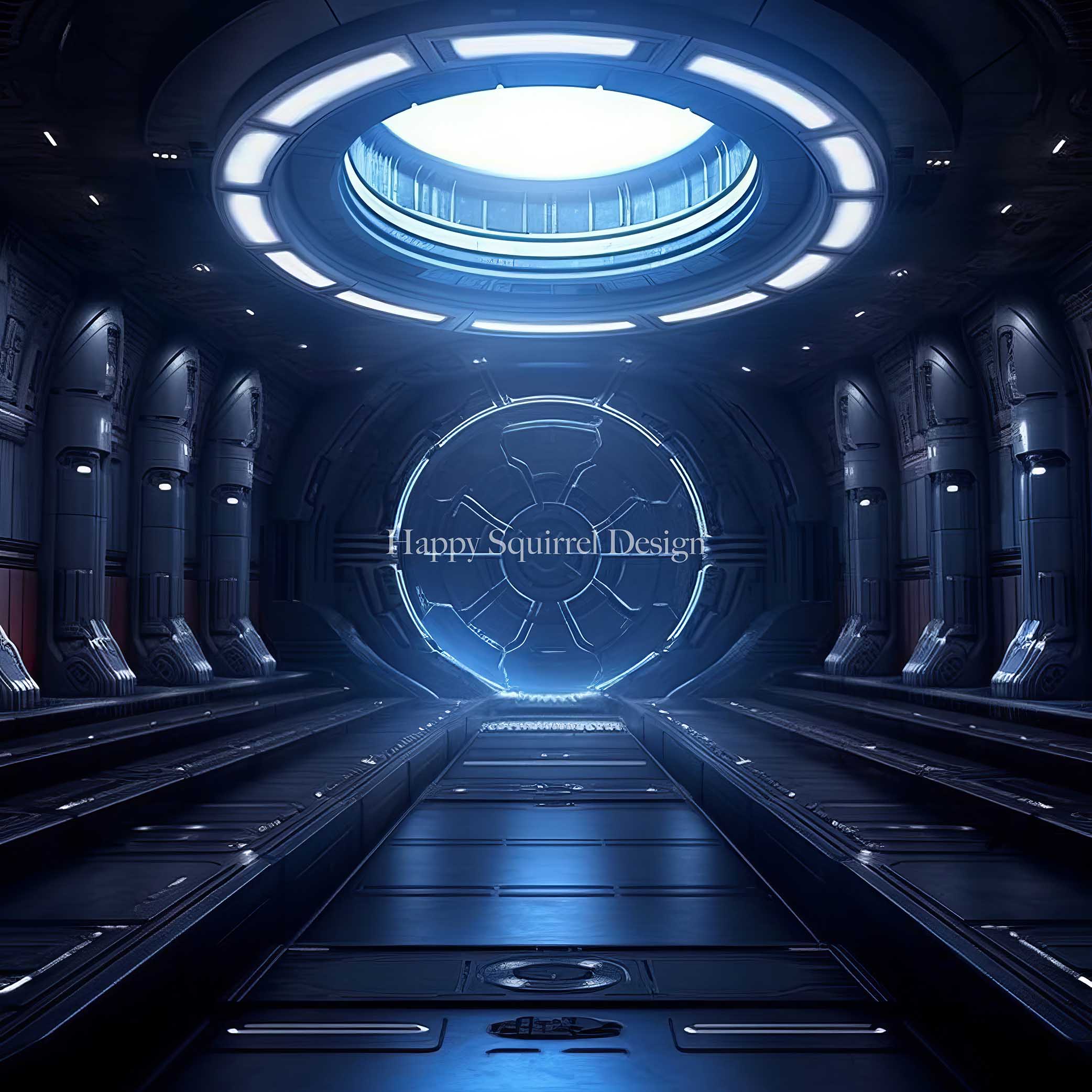 Kate Space Port Backdrop Designed by Happy Squirrel Design - Kate Backdrop AU