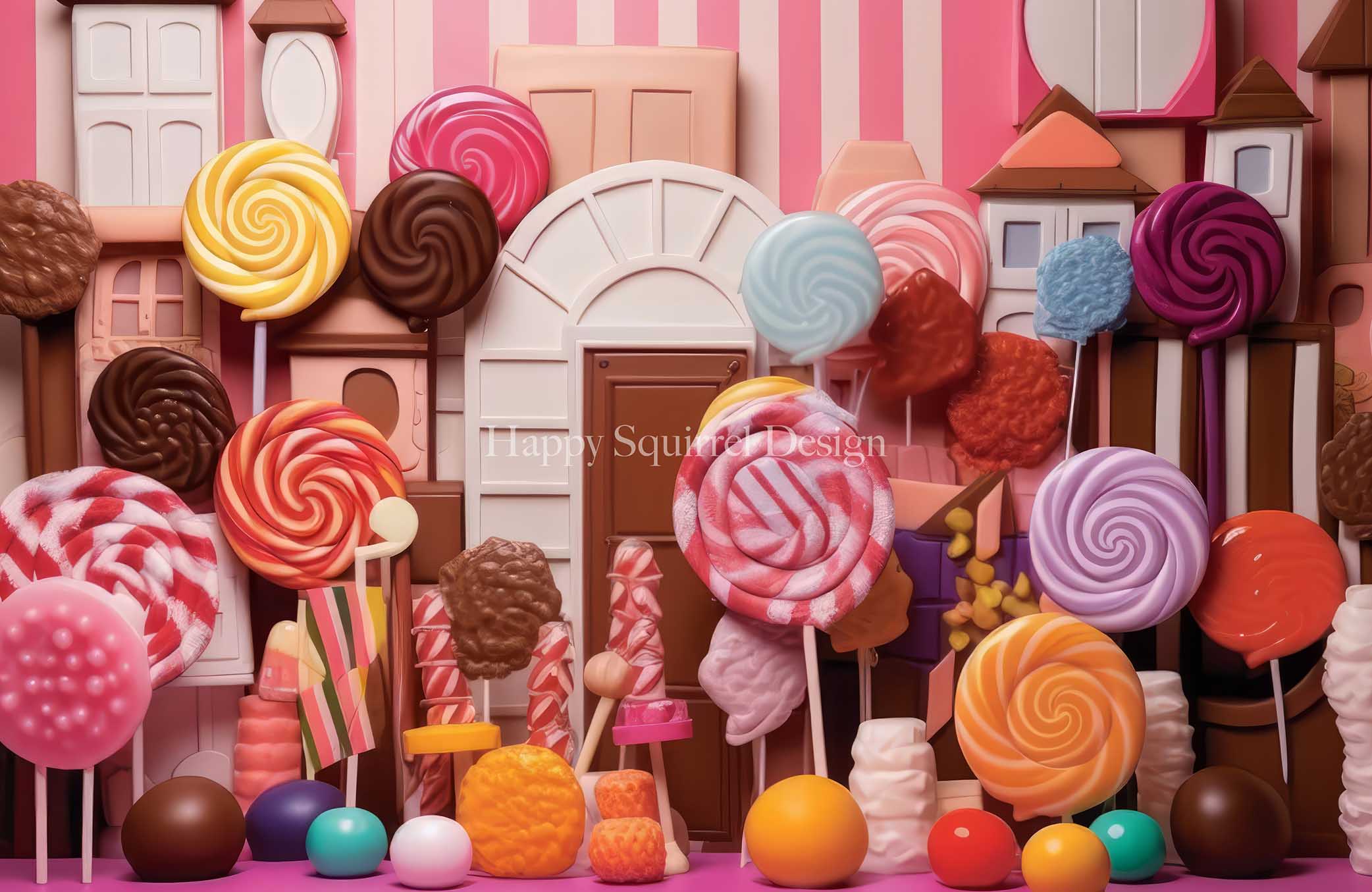 Kate Lollipop Wall Backdrop Designed by Happy Squirrel Design