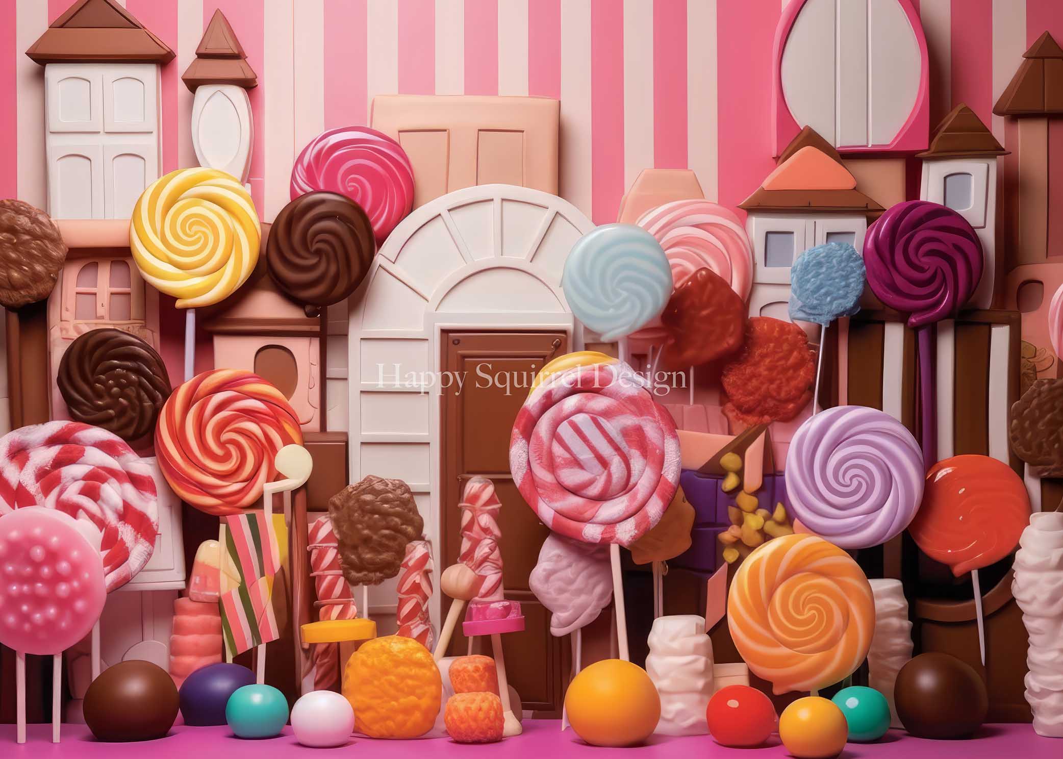 Kate Lollipop Wall Backdrop Designed by Happy Squirrel Design