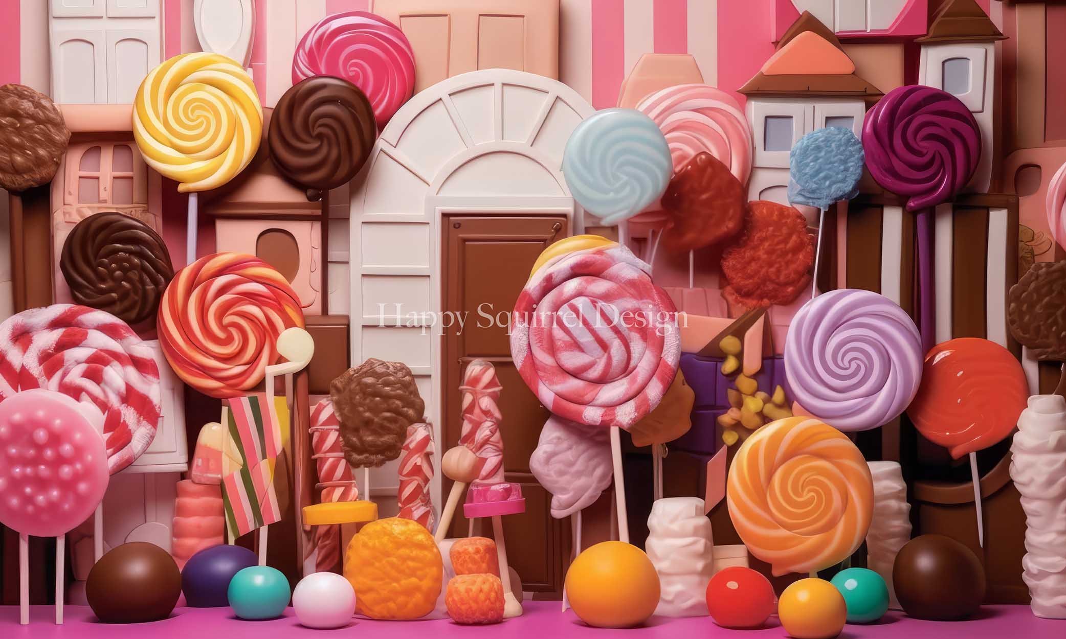 Kate Lollipop Wall Backdrop Designed by Happy Squirrel Design