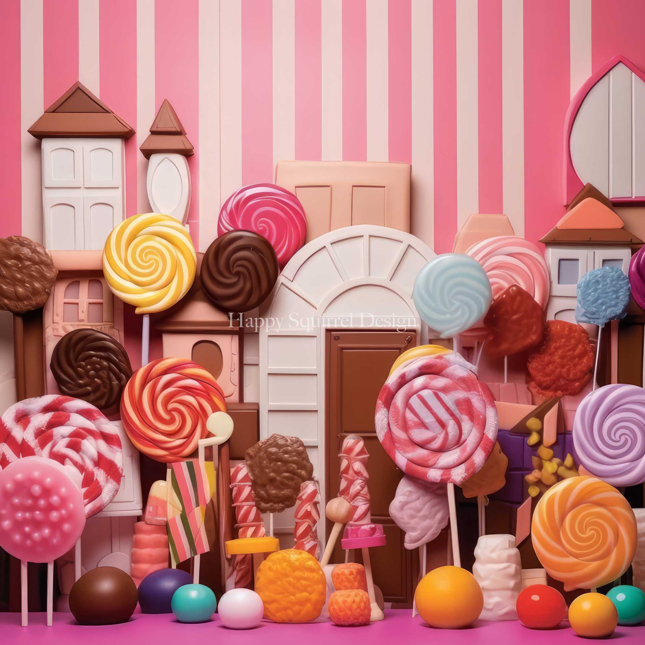 Kate Lollipop Wall Backdrop Designed by Happy Squirrel Design