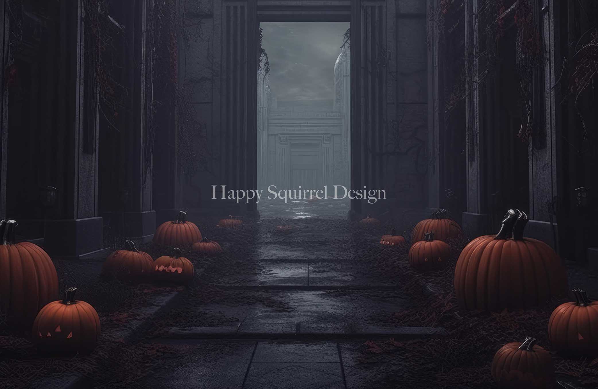 Kate Pumpkin Alley Backdrop Designed by Happy Squirrel Design