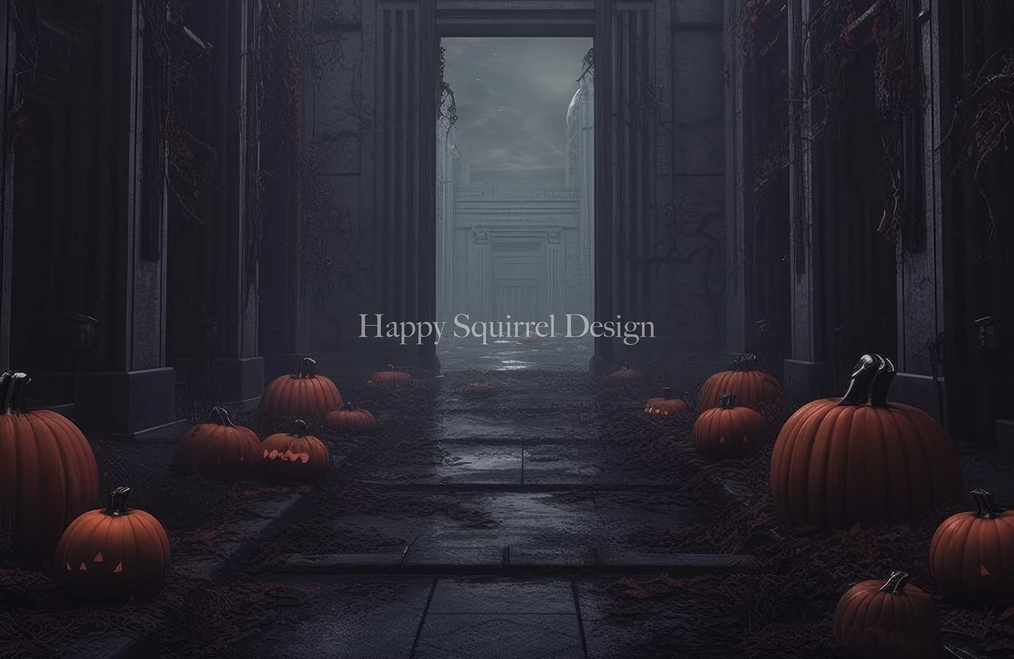 Kate Pumpkin Alley Backdrop Designed by Happy Squirrel Design - Kate Backdrop AU