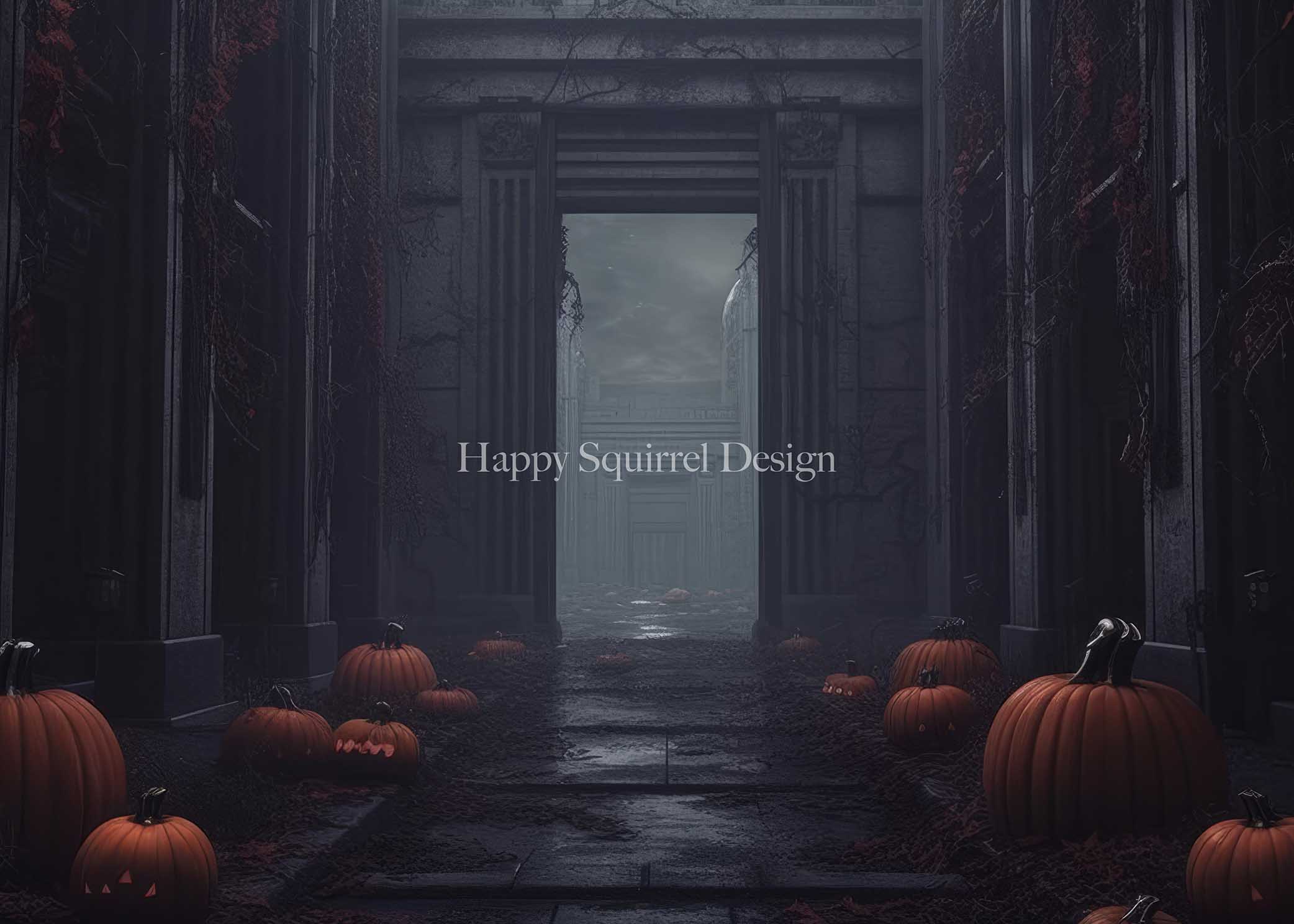 Kate Pumpkin Alley Backdrop Designed by Happy Squirrel Design - Kate Backdrop AU