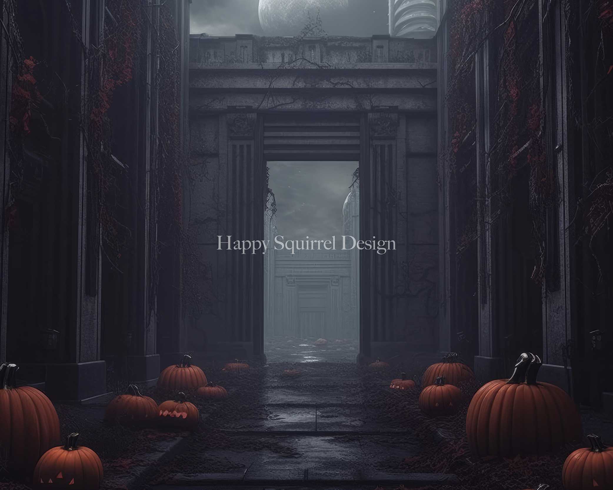 Kate Pumpkin Alley Backdrop Designed by Happy Squirrel Design - Kate Backdrop AU