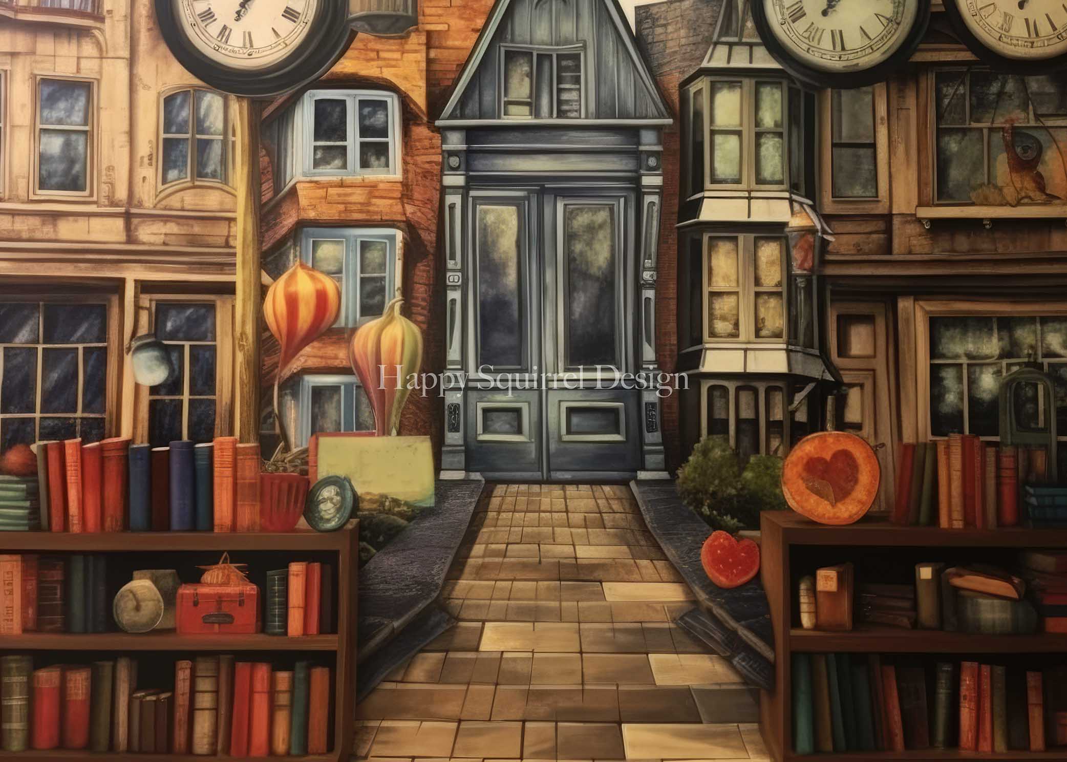 Kate Time for School Backdrop Designed by Happy Squirrel Design - Kate Backdrop AU