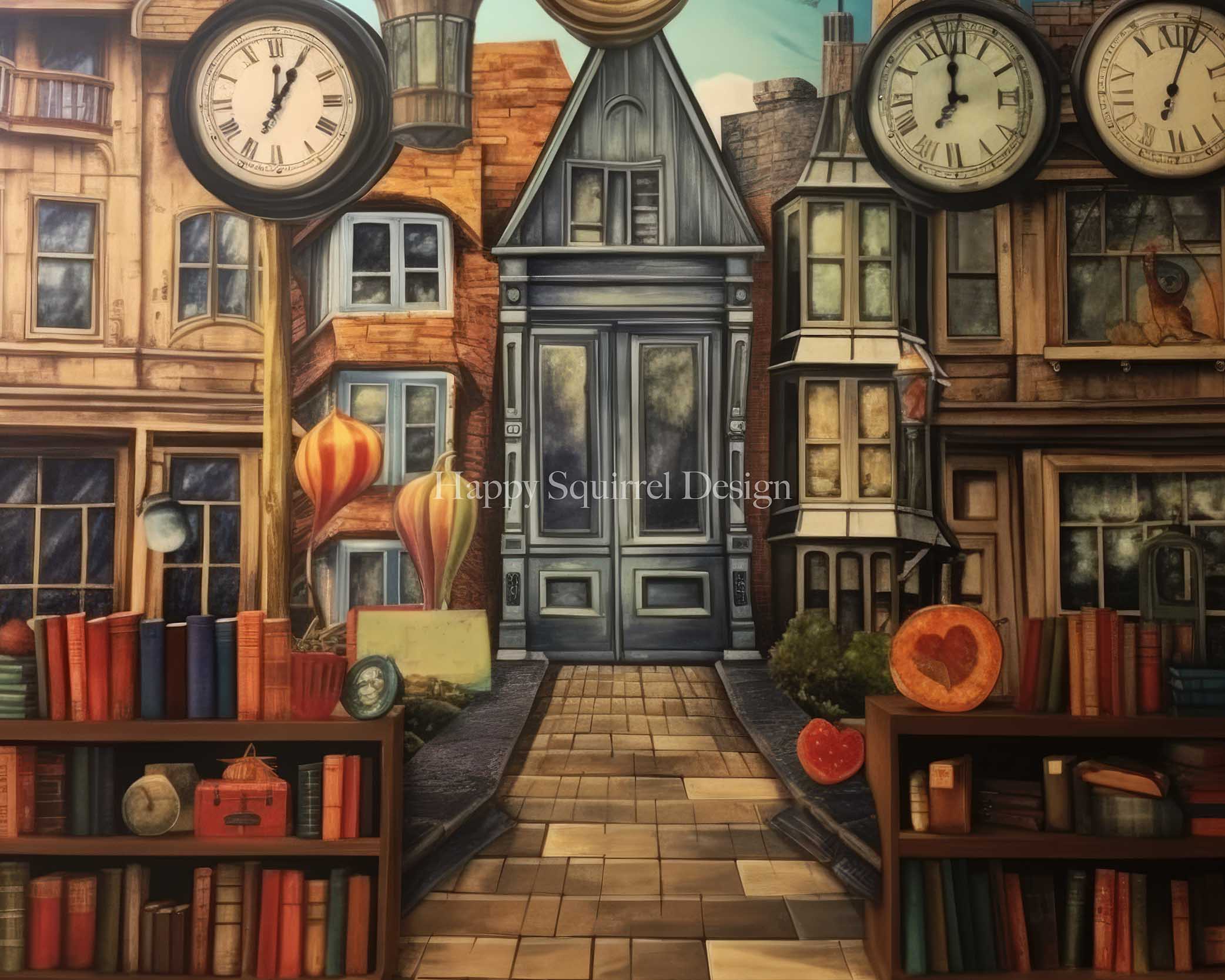 Kate Time for School Backdrop Designed by Happy Squirrel Design - Kate Backdrop AU