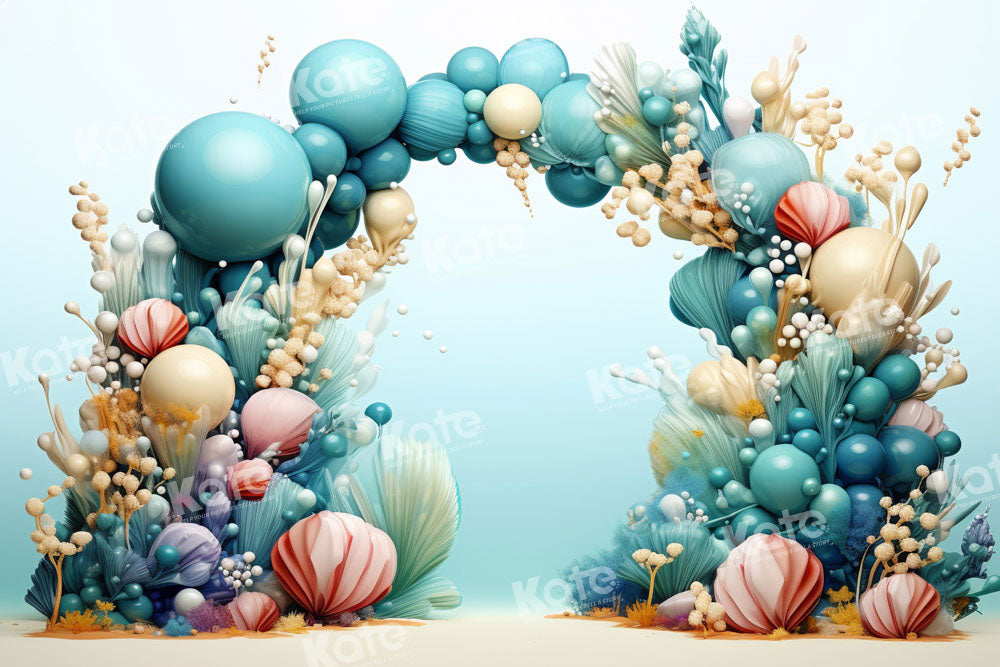 Kate Balloon Marine Style Backdrop Designed by Emetselch - Kate Backdrop AU