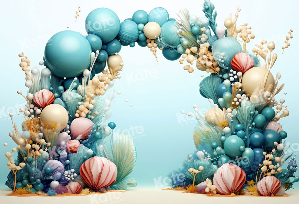 Kate Balloon Marine Style Backdrop Designed by Emetselch - Kate Backdrop AU