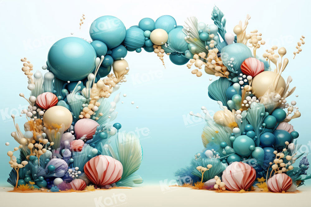 Kate Balloon Marine Style Backdrop Designed by Emetselch - Kate Backdrop AU