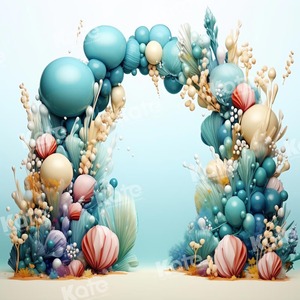 Kate Balloon Marine Style Backdrop Designed by Emetselch - Kate Backdrop AU