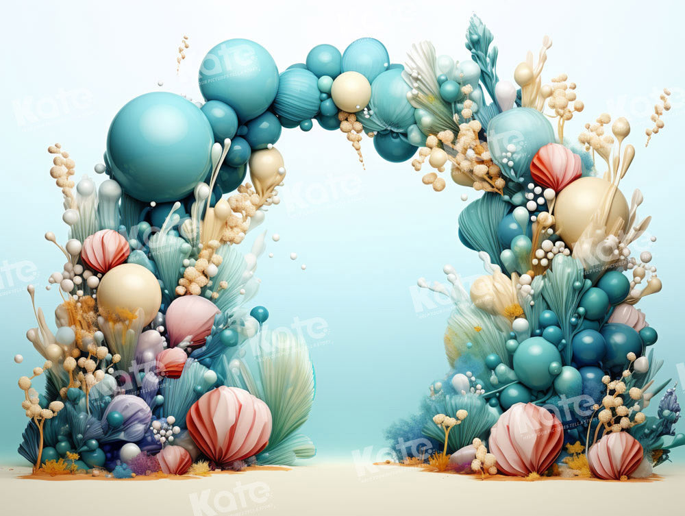 Kate Balloon Marine Style Backdrop Designed by Emetselch - Kate Backdrop AU