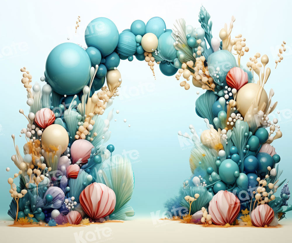 Kate Balloon Marine Style Backdrop Designed by Emetselch - Kate Backdrop AU