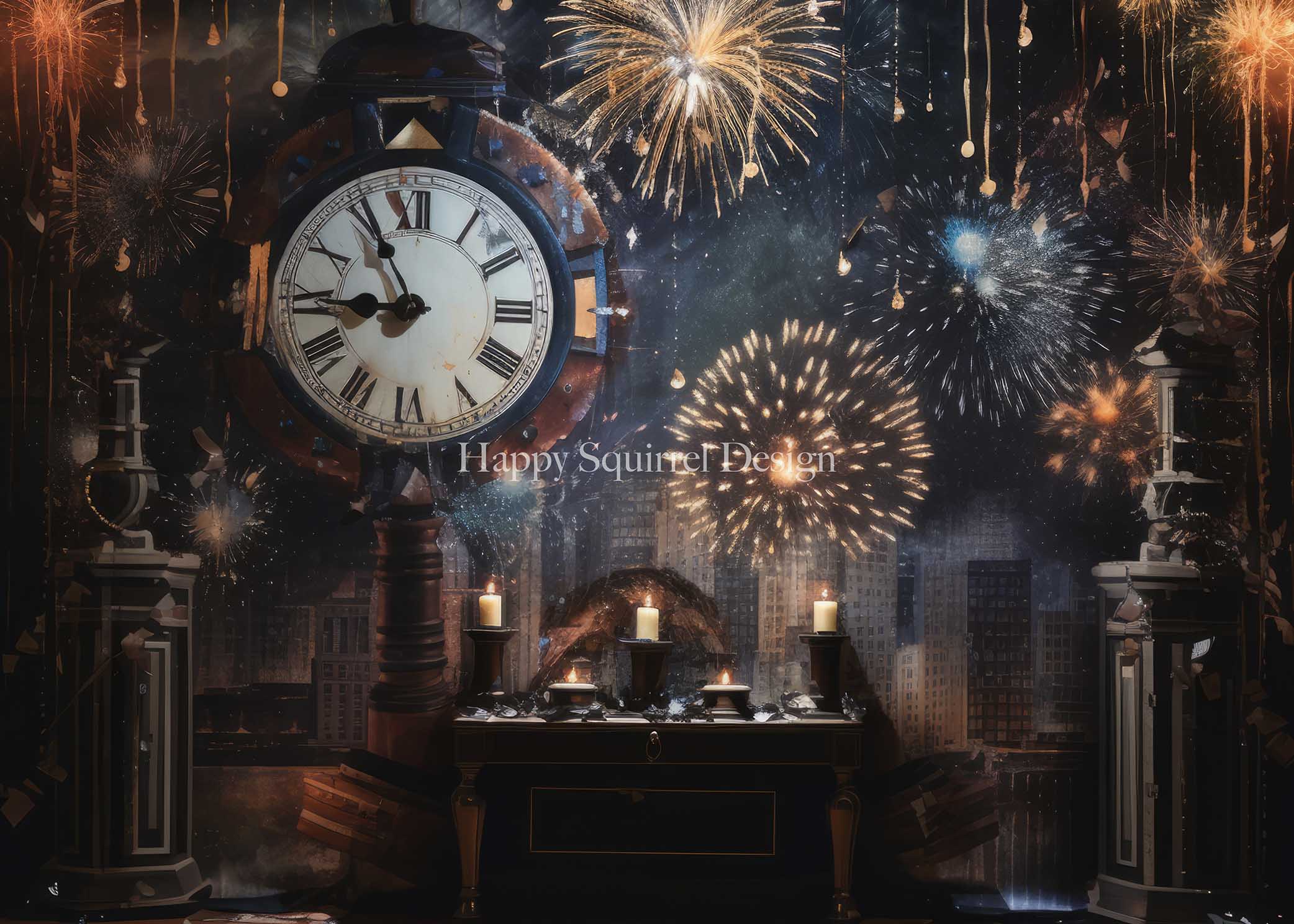 Kate Celebration Clock Designed by Happy Squirrel Design - Kate Backdrop AU