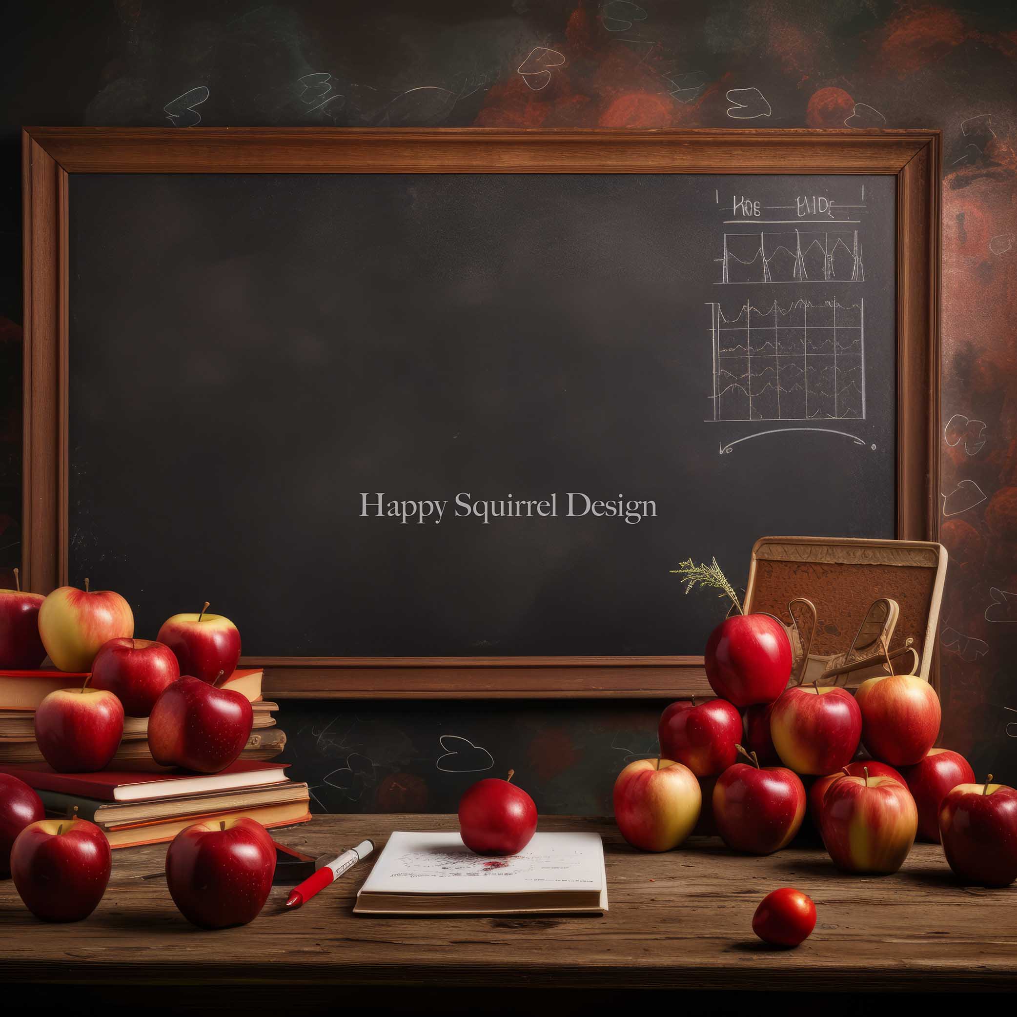 Kate Teachers Desk Backdrop Designed by Happy Squirrel Design