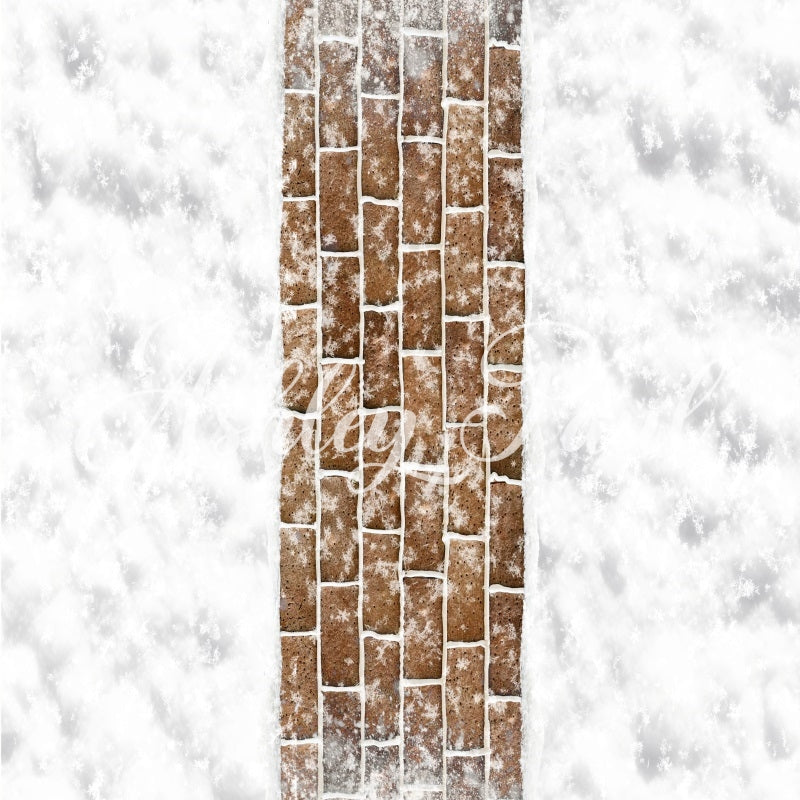 Kate Gingerbread House Floor Mat Backdrop Designed by Ashley Paul