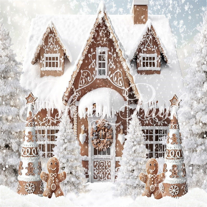 Kate Snow Gingerbread House Backdrop Designed by Ashley Paul