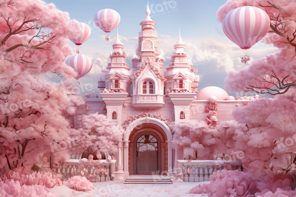 Kate Spring Cherry Blossom Castle Backdrop Designed by Emetselch