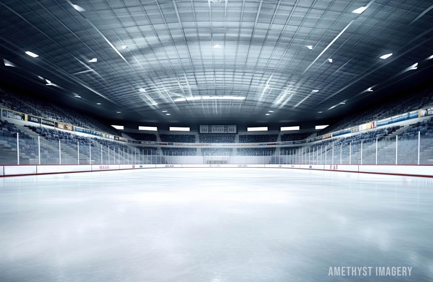 Kate Ice Hockey Rink Backdrop Designed by Angela Miller - Kate Backdrop AU