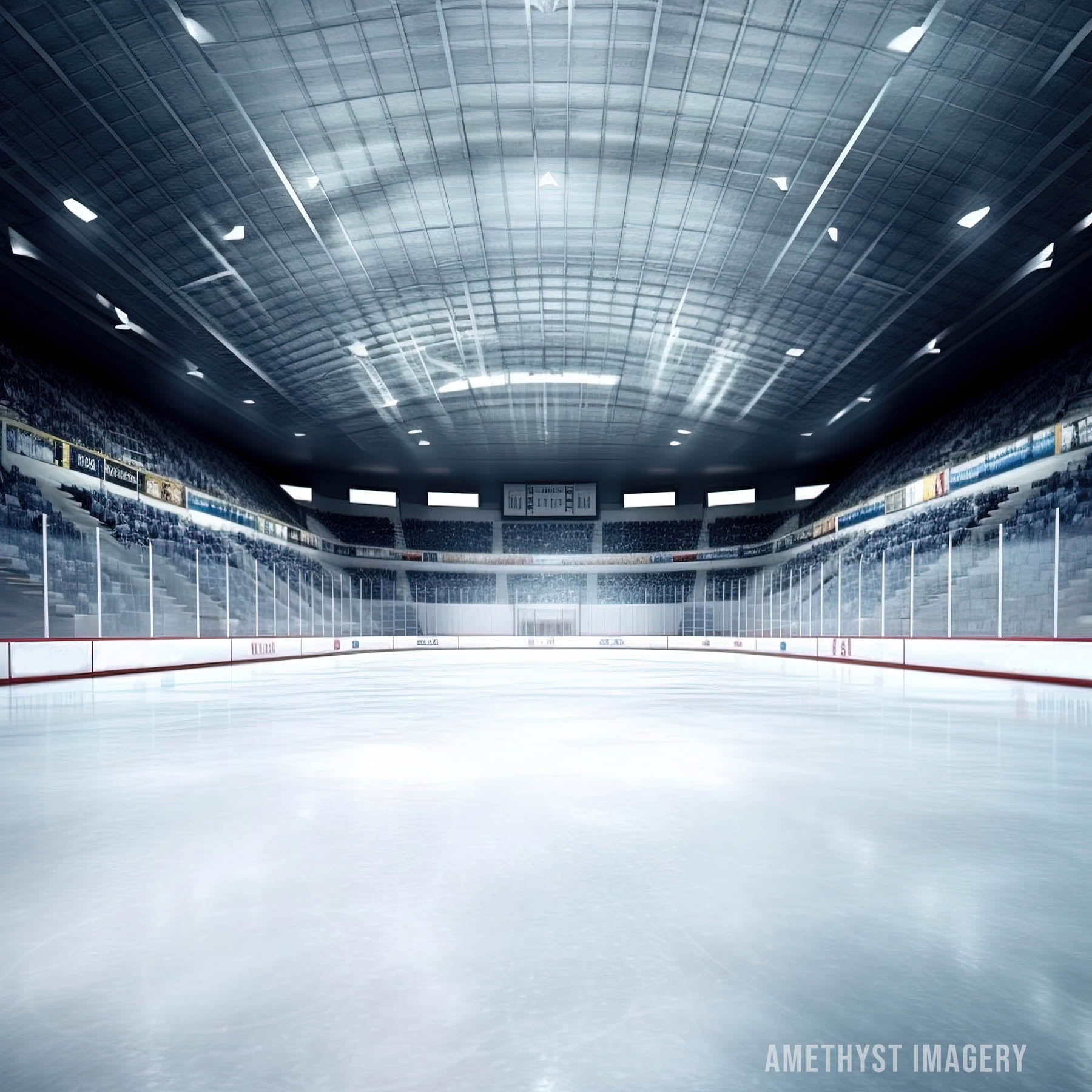 Kate Ice Hockey Rink Backdrop Designed by Angela Miller - Kate Backdrop AU