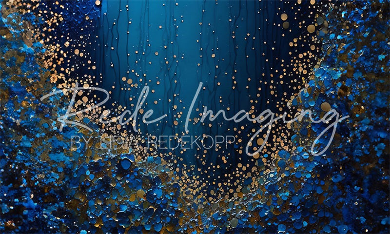 Kate Blue Abstract Backdrop Designed by Lidia Redekopp