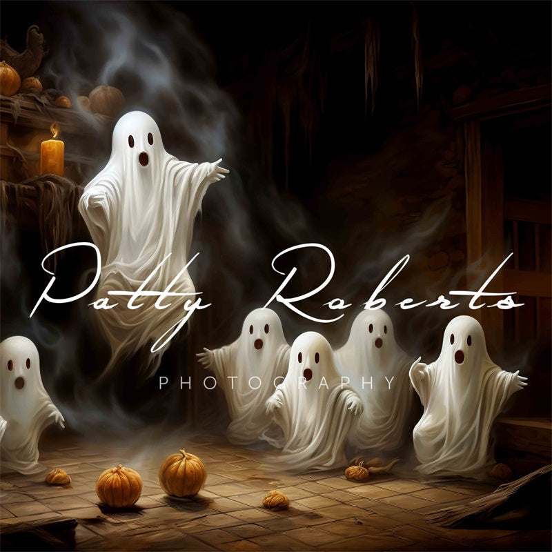 Kate Spooky Halloween Ghosts Backdrop Designed by Patty Robertss