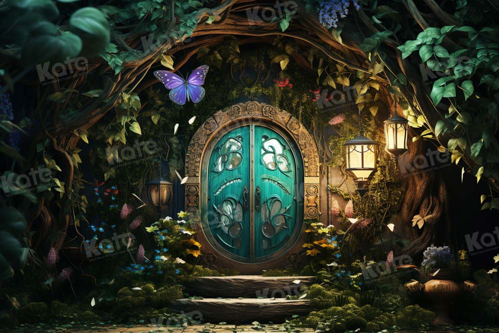 Kate Summer Butterfly Door Backdrop Designed by Chain Photography
