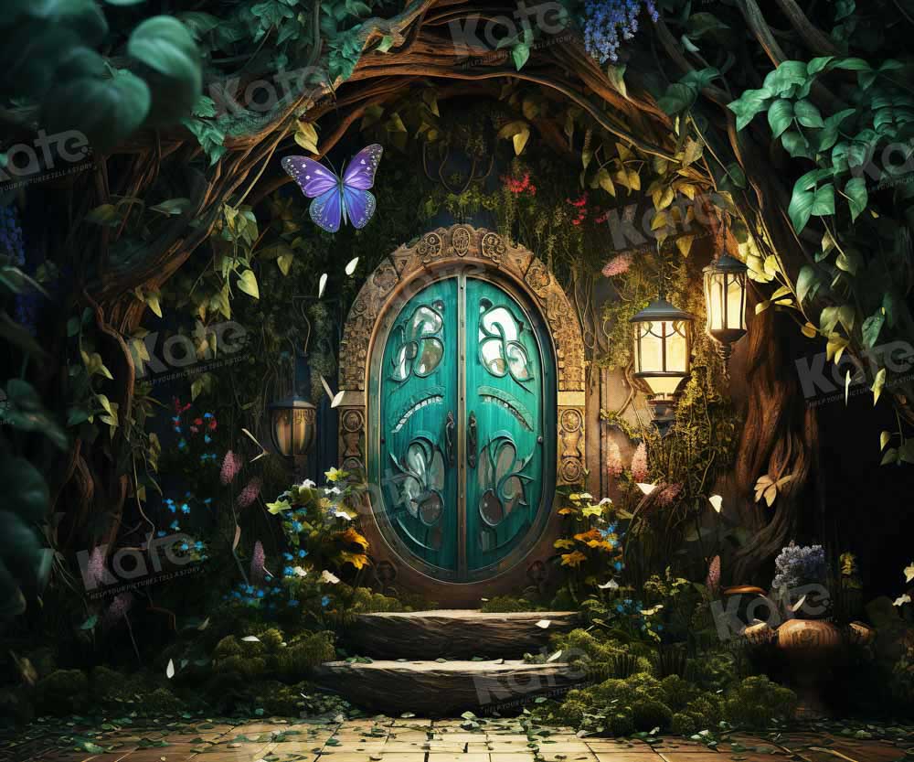 Kate Summer Butterfly Door Backdrop Designed by Chain Photography