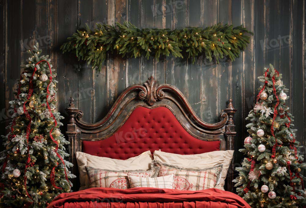 Kate Vintage Christmas Headboard Backdrop Designed by Emetselch