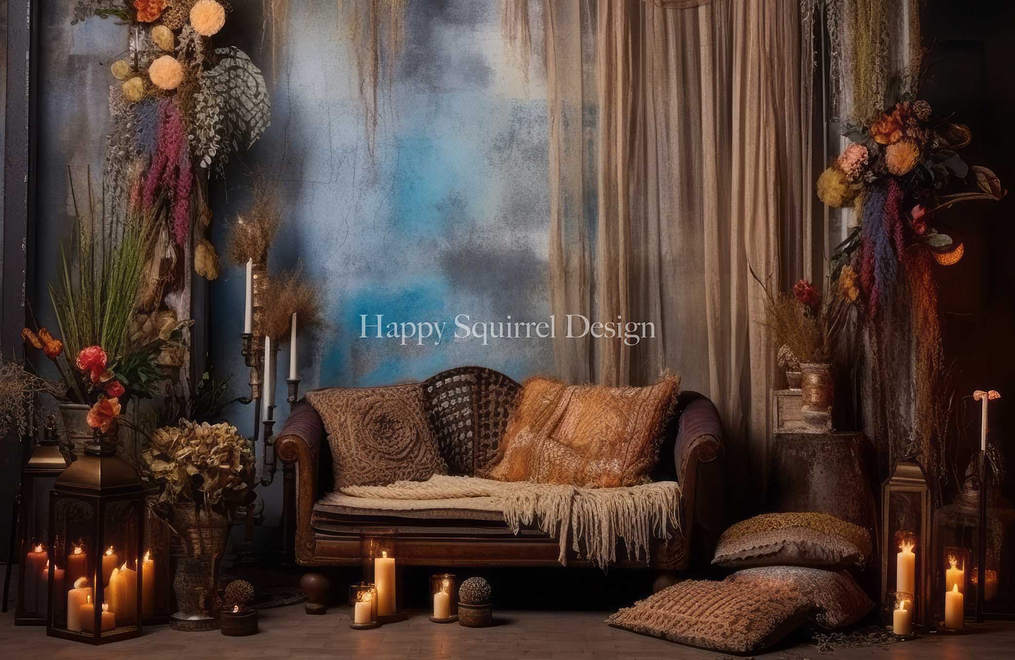 Kate Bohemian Room Backdrop Designed by Happy Squirrel Design - Kate Backdrop AU