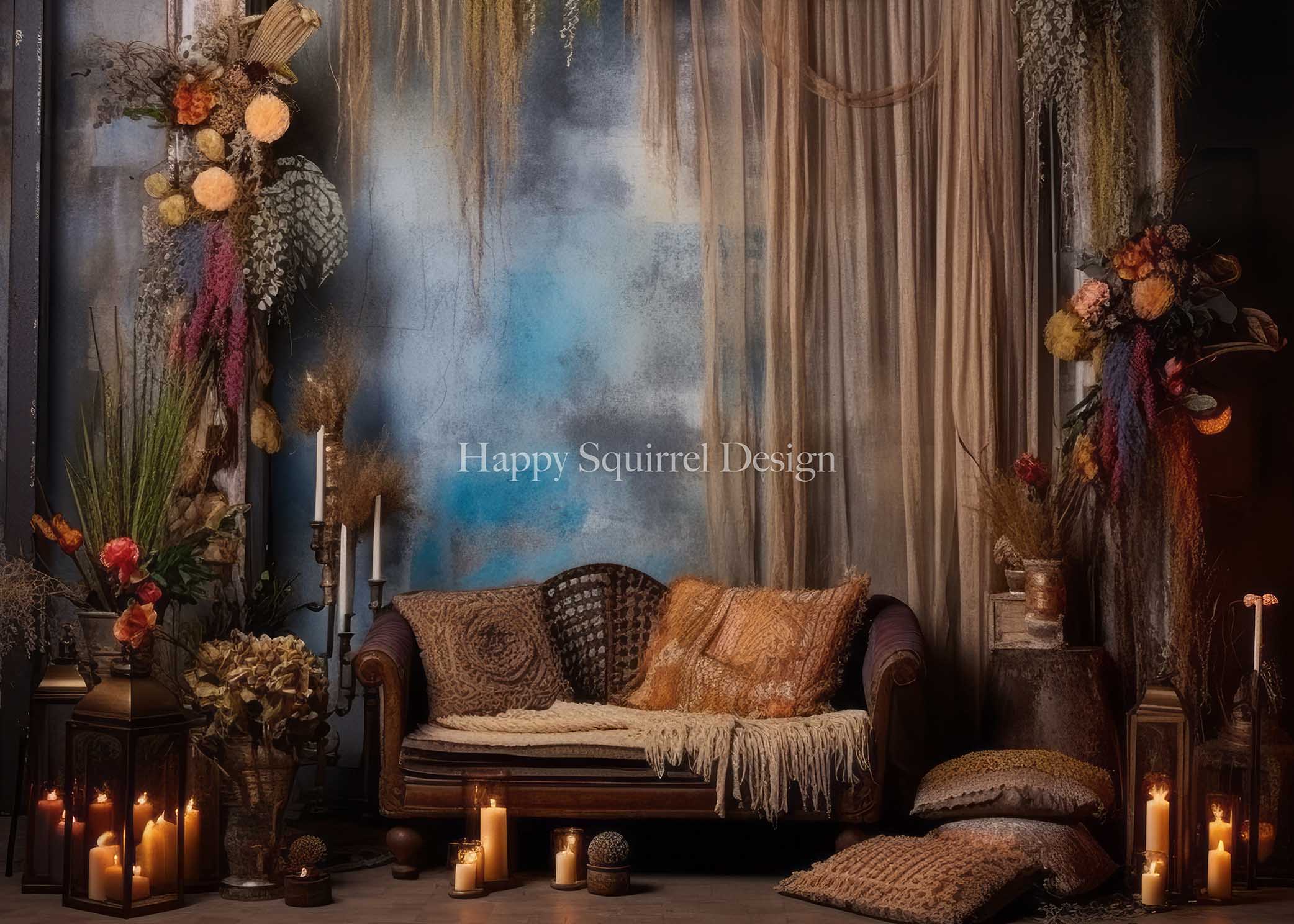 Kate Bohemian Room Backdrop Designed by Happy Squirrel Design - Kate Backdrop AU