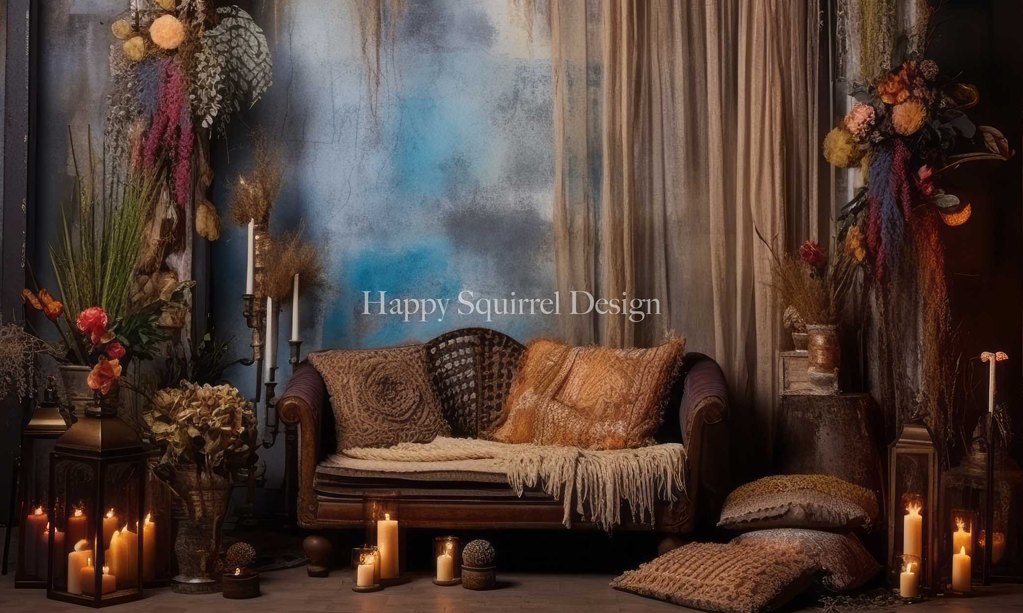 Kate Bohemian Room Backdrop Designed by Happy Squirrel Design - Kate Backdrop AU