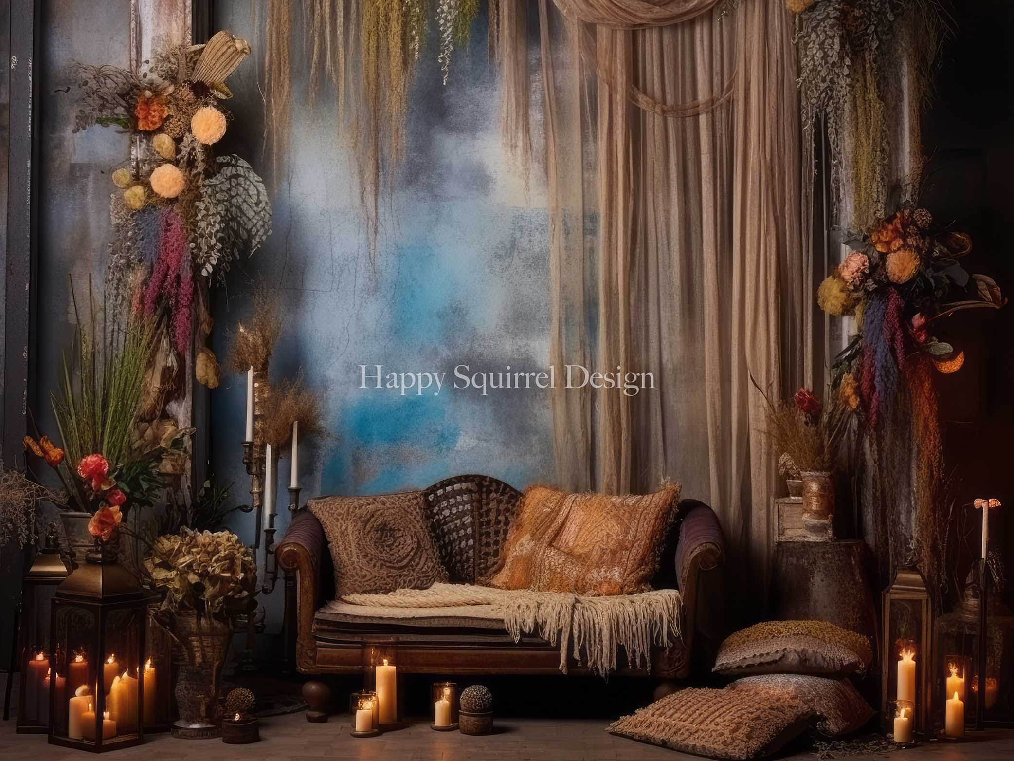Kate Bohemian Room Backdrop Designed by Happy Squirrel Design - Kate Backdrop AU