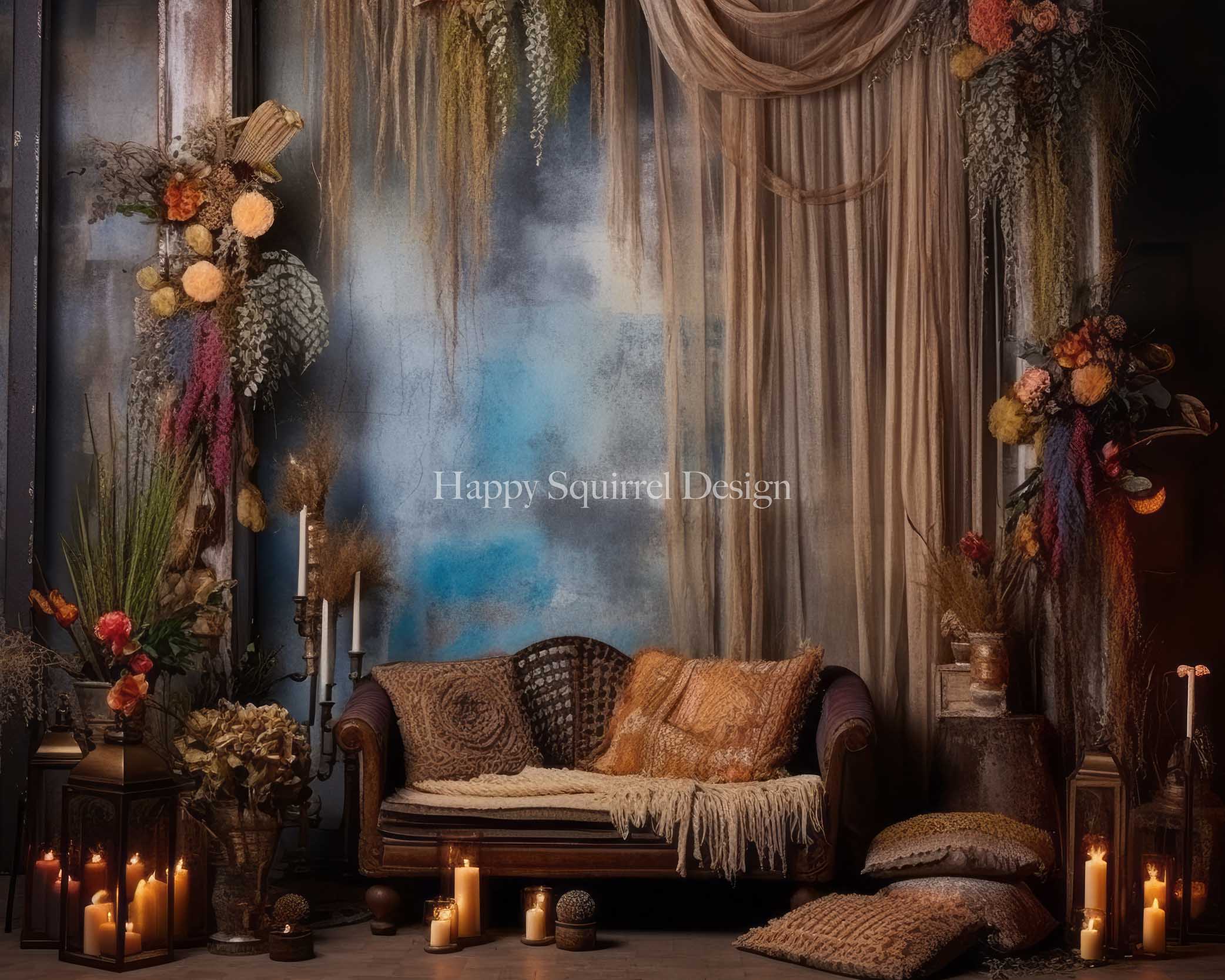 Kate Bohemian Room Backdrop Designed by Happy Squirrel Design - Kate Backdrop AU