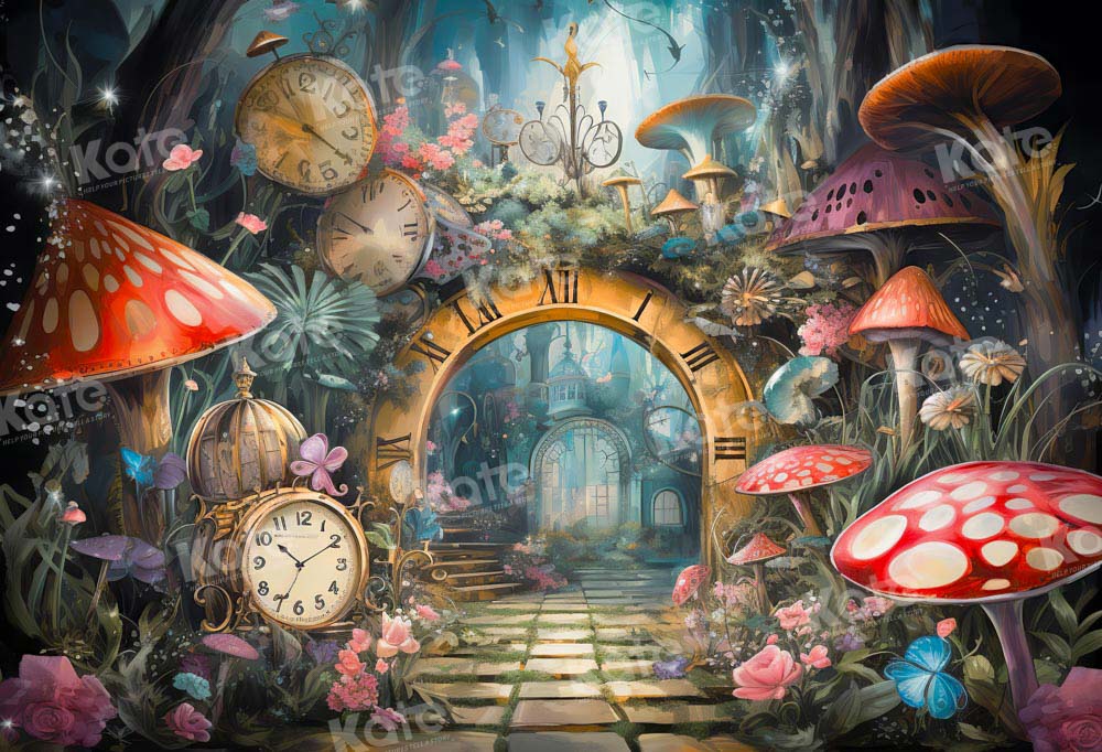 Kate Magic Wonderland Mushroom Backdrop Designed by Chain Photography