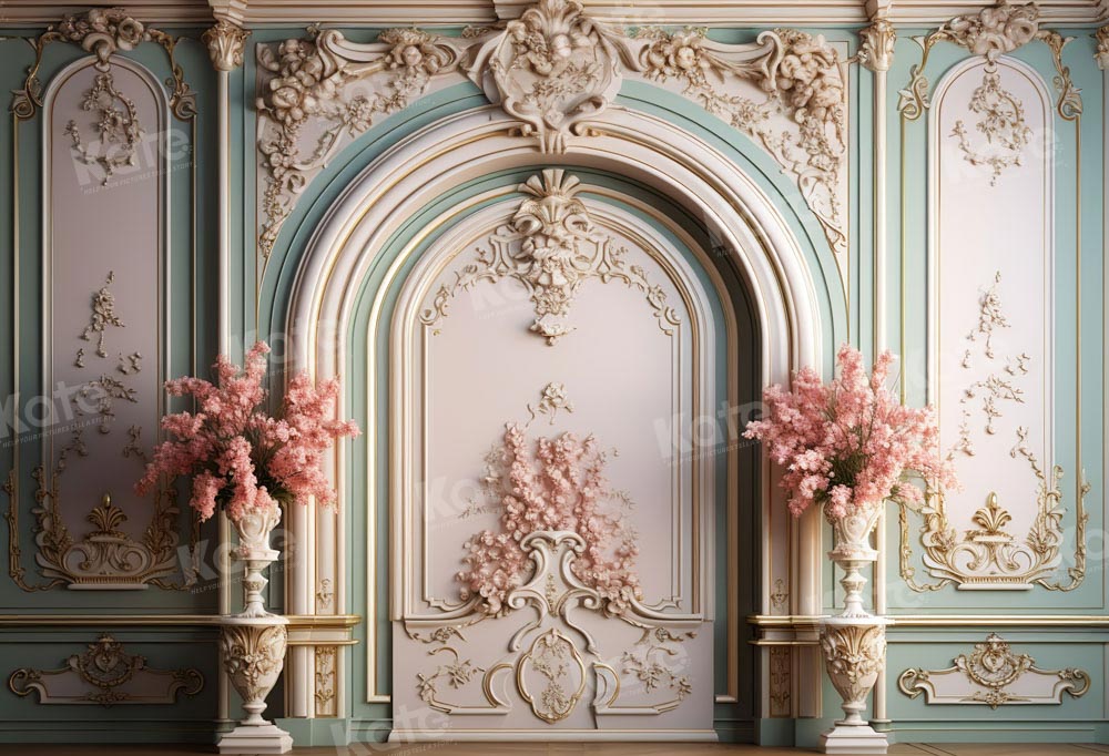 Kate Vintage Pattern Wedding Party Backdrop Flower Designed by Chain Photography
