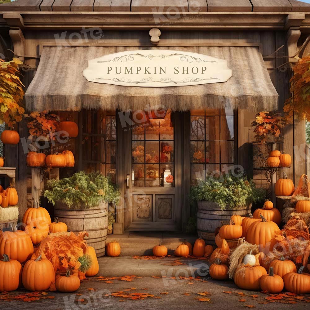 Kate Fall Pumpkin Shop Backdrop Designed by Emetselch
