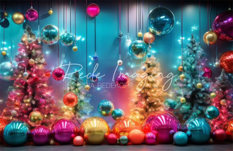 Kate Neon Glow Christmas Backdrop Designed by Lidia Redekopp - Kate Backdrop AU