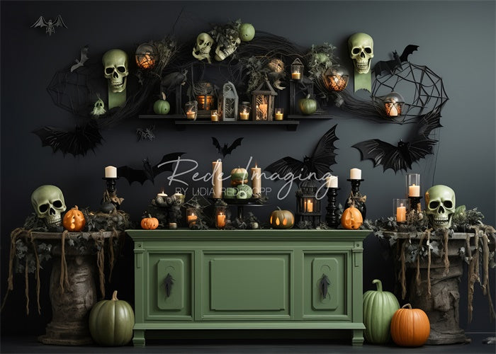 Kate Spooky Kitchen Backdrop Designed by Lidia Redekopp
