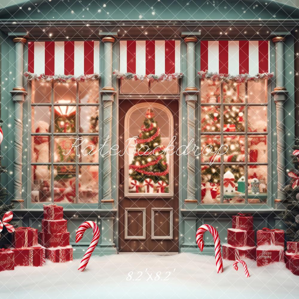 Kate Christmas Candy Store Backdrop Designed by Emetselch - Kate Backdrop AU