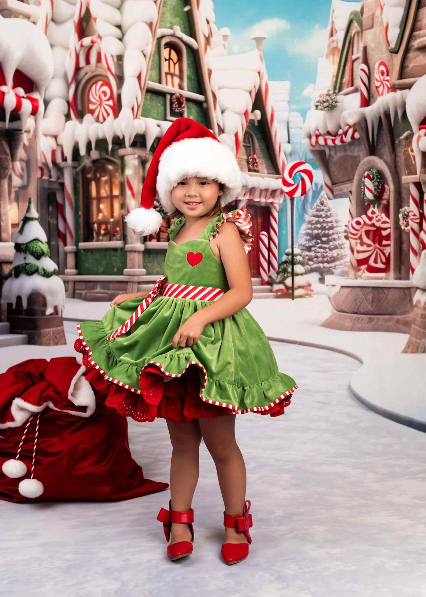 Kate Winter Christmas Town Backdrop Designed by Emetselch - Kate Backdrop AU