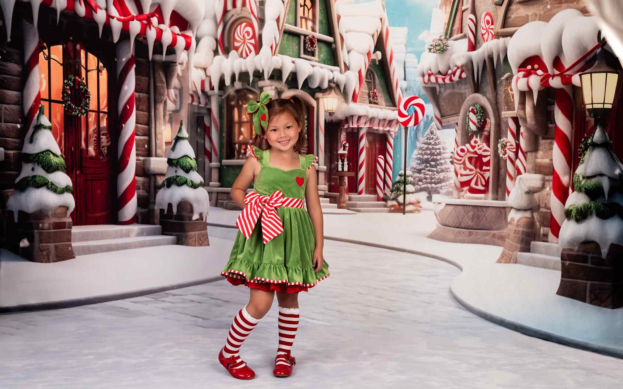 Kate Winter Christmas Town Backdrop Designed by Emetselch - Kate Backdrop AU