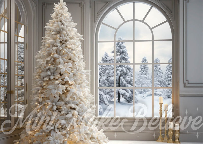 Kate Elegant White Room-White Tree Backdrop Designed by Mini MakeBelieve - Kate Backdrop AU