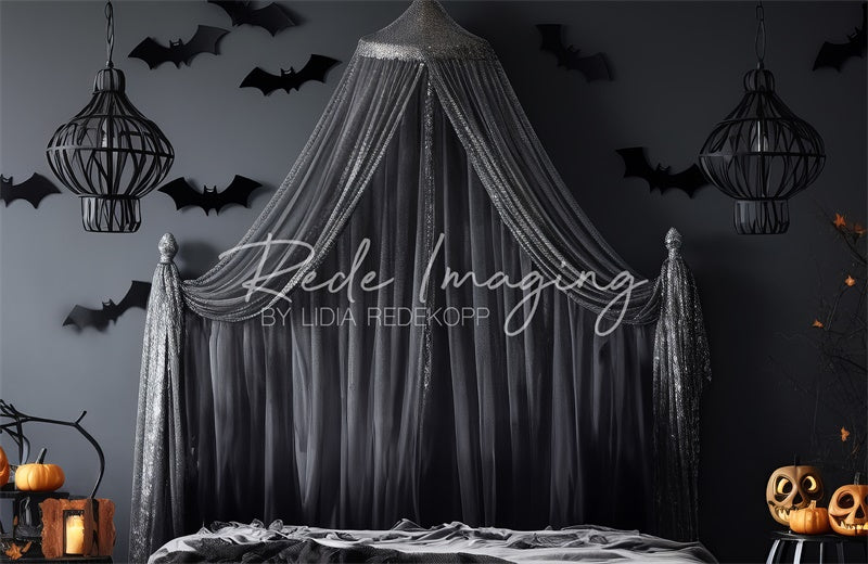 Kate Sparkle & Spook Halloween Headboard Backdrop Designed by Lidia Redekopp - Kate Backdrop AU