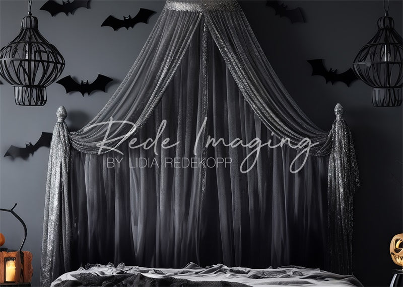 Kate Sparkle & Spook Halloween Headboard Backdrop Designed by Lidia Redekopp - Kate Backdrop AU