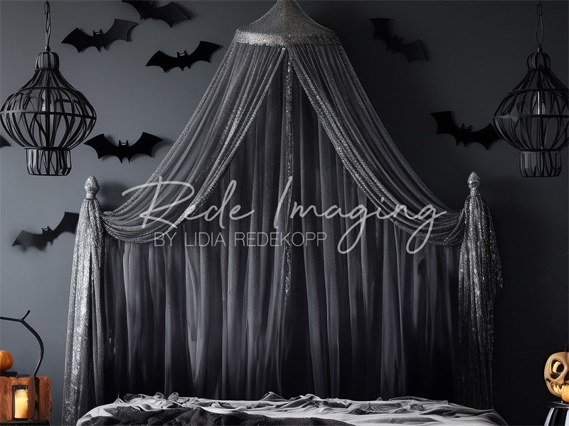 Kate Sparkle & Spook Halloween Headboard Backdrop Designed by Lidia Redekopp - Kate Backdrop AU