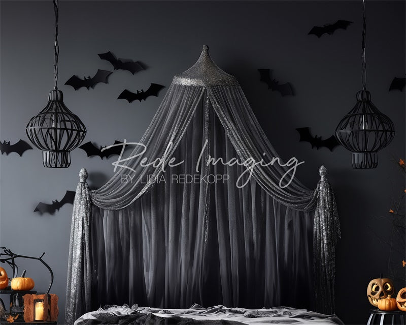 Kate Sparkle & Spook Halloween Headboard Backdrop Designed by Lidia Redekopp - Kate Backdrop AU