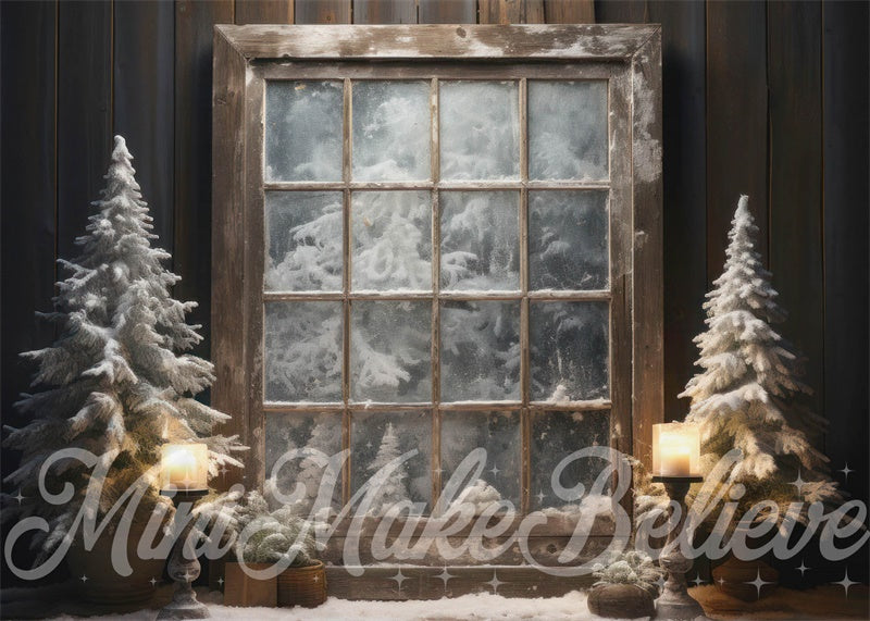 Kate Christmas Winter Frosted Window Backdrop  Designed by Mini MakeBelieve - Kate Backdrop AU