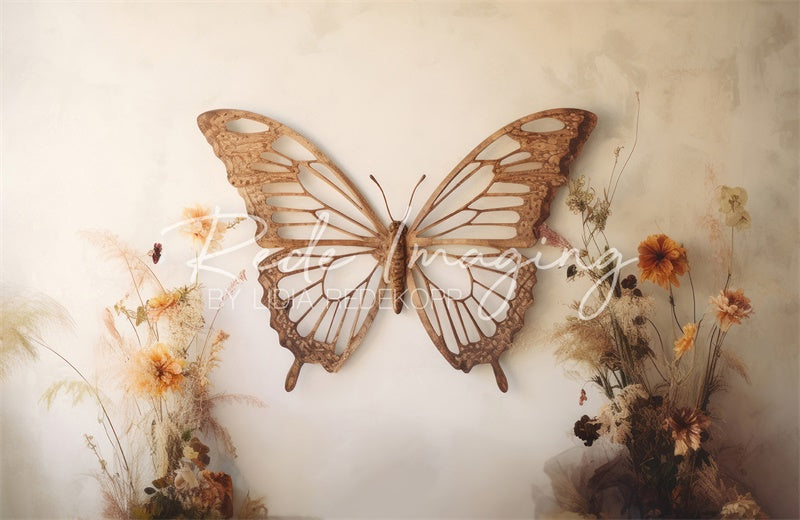 Kate Wooden Butterfly Backdrop Designed by Lidia Redekopp - Kate Backdrop AU