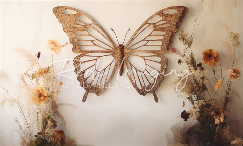 Kate Wooden Butterfly Backdrop Designed by Lidia Redekopp - Kate Backdrop AU